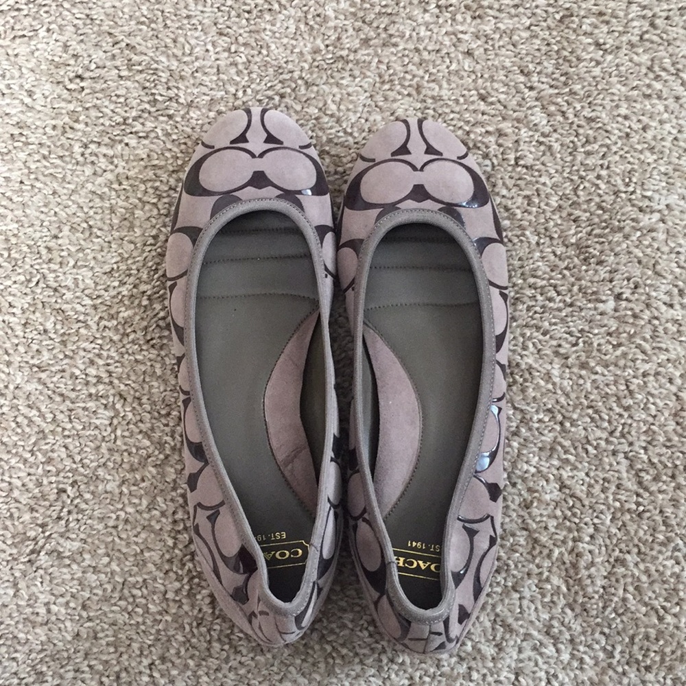 Coach flats.